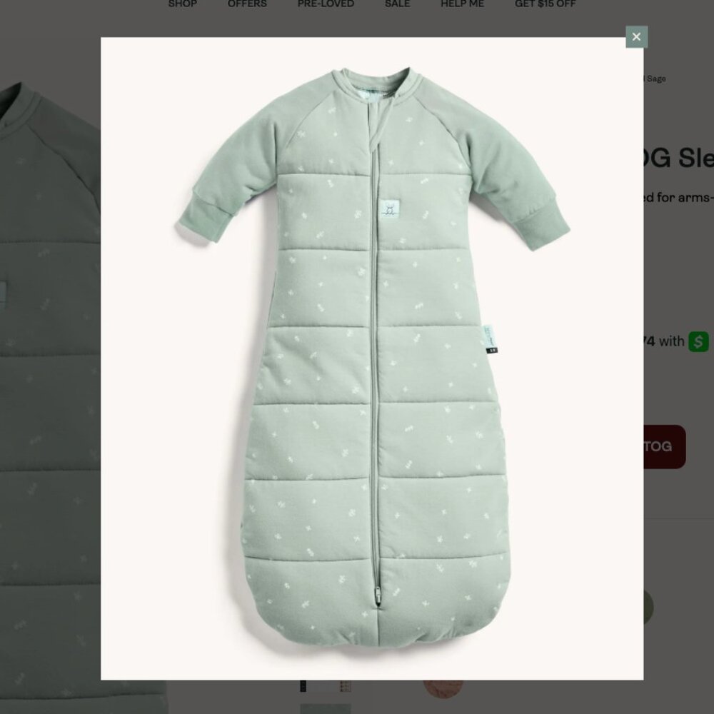 Ergo Pouch Sleepsack 3.5 TOG (size: 8-24 mos)